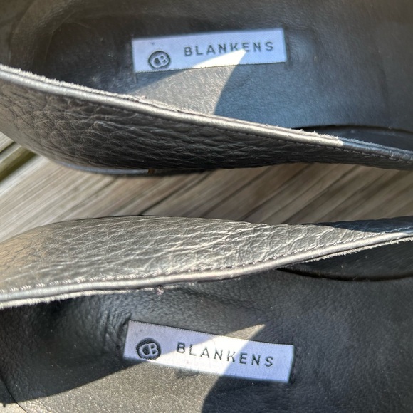 Blankens The Ebba Embellished Pebbled Leather Loafers | Size EU 42 US 11 - Picture 10 of 10